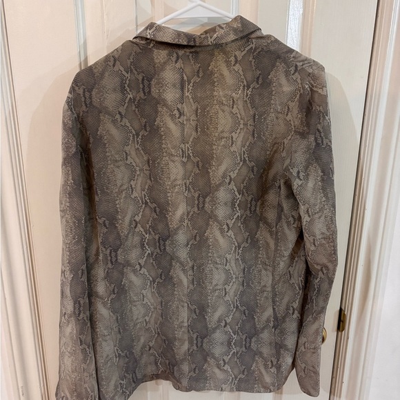 Babaton Gray Snake Print Blazer Aritzia - Picture 6 of 7